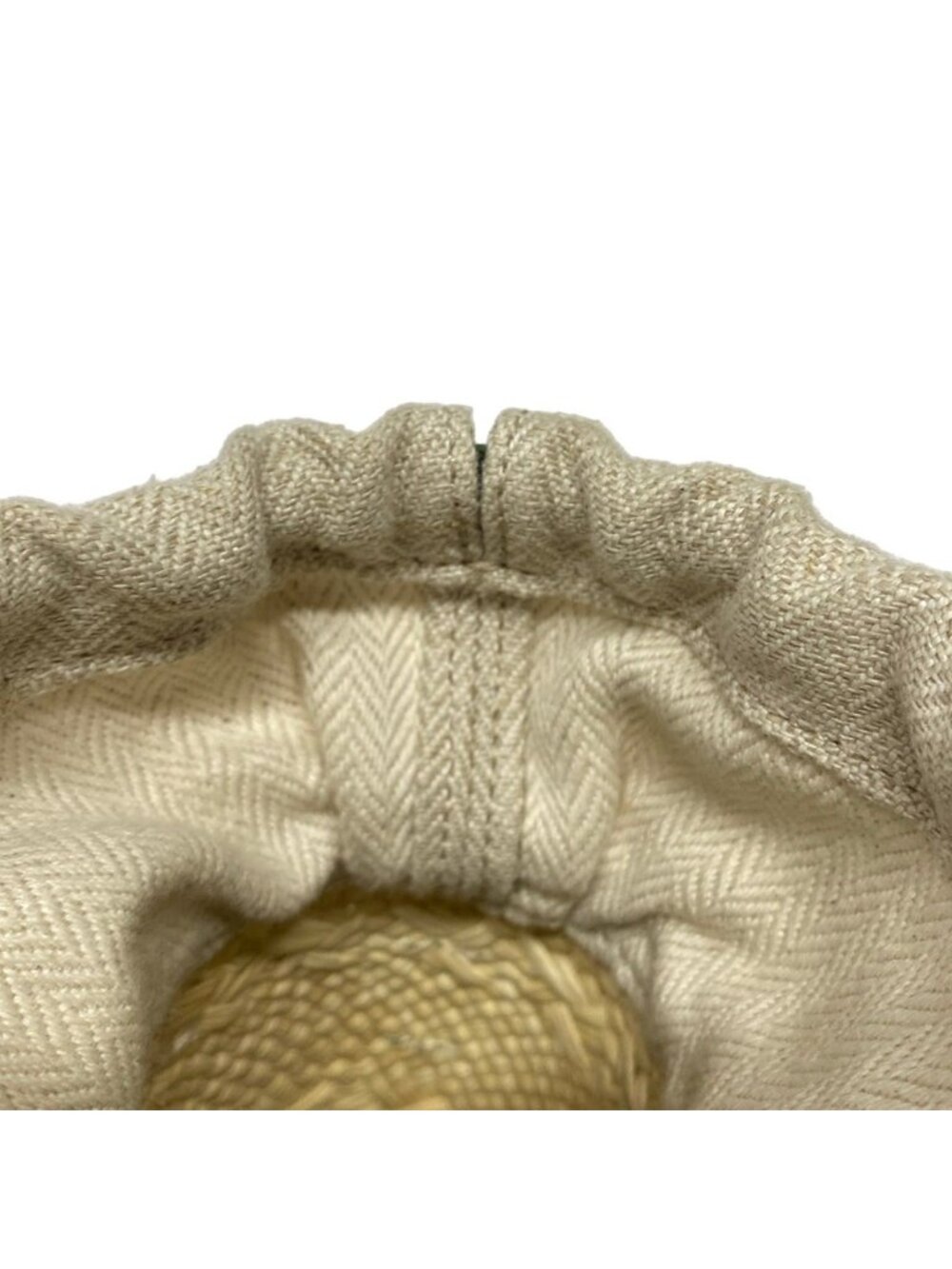 Loewe Shoulder Bag Square Pocket Ivory Green Multi Beads Flower Drawstring Braid - Picture 13 of 15